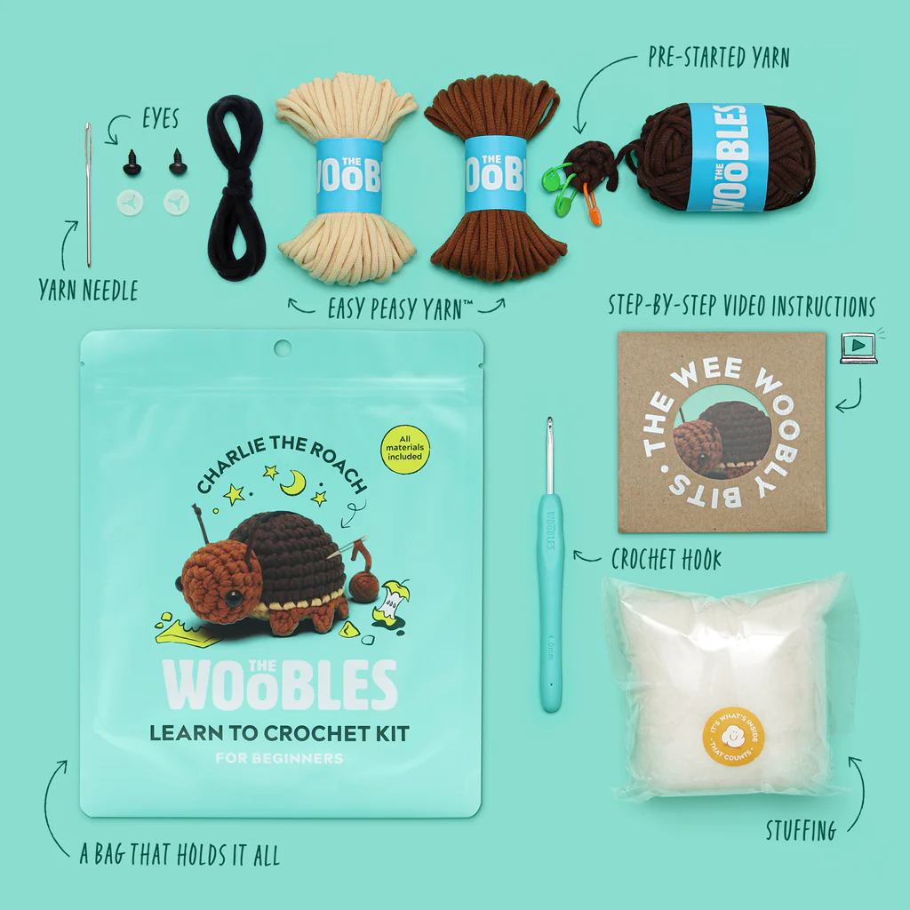 Charlie the Roach Crochet Kit - Image 4